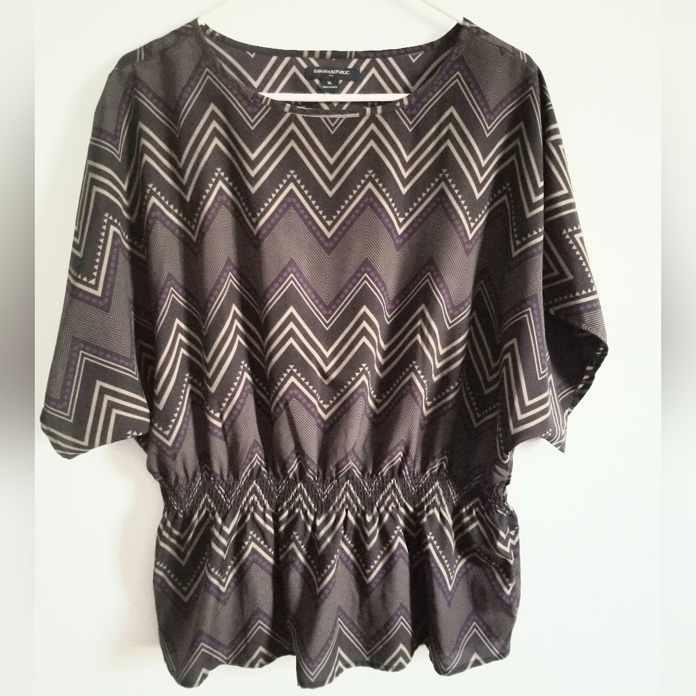 Banana Republic Women's Geometric Pattern Blouse XL